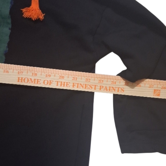 EUC HSJP Brand Sz. 1X Black 1/2-3/4 Length Sleeves Hoodie - Picture 6 of 10